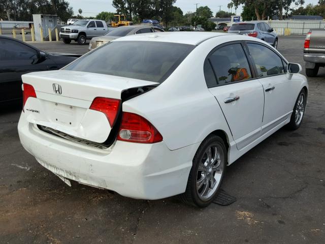 1HGFA16908L074095 - 2008 HONDA CIVIC EXL WHITE photo 4