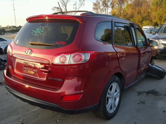 5XYZH4AG7BG011948 - 2011 HYUNDAI SANTA FE S 勃艮第红 照片 4