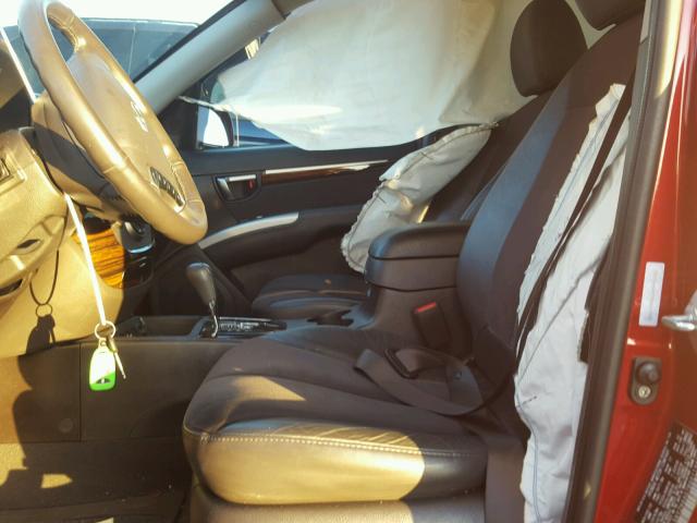 5XYZH4AG7BG011948 - 2011 HYUNDAI SANTA FE S 勃艮第红 照片 5