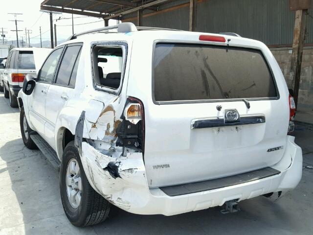 JTEZU14R968054980 - 2006 TOYOTA 4RUNNER SR WHITE photo 3