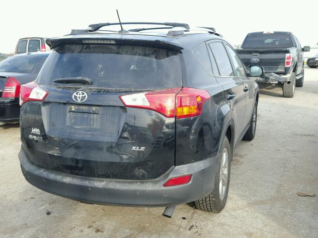 2T3WFREV7FW135532 - 2015 TOYOTA RAV4 XLE BLACK photo 4