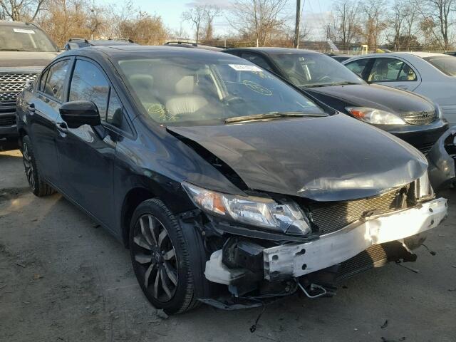 19XFB2F93EE223511 - 2014 HONDA CIVIC EXL BLACK photo 1