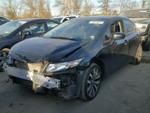19XFB2F93EE223511 - 2014 HONDA CIVIC EXL BLACK photo 2