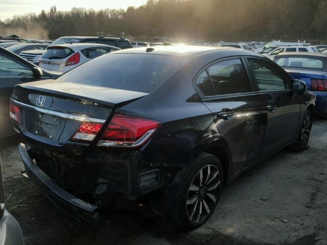 19XFB2F93EE223511 - 2014 HONDA CIVIC EXL BLACK photo 4