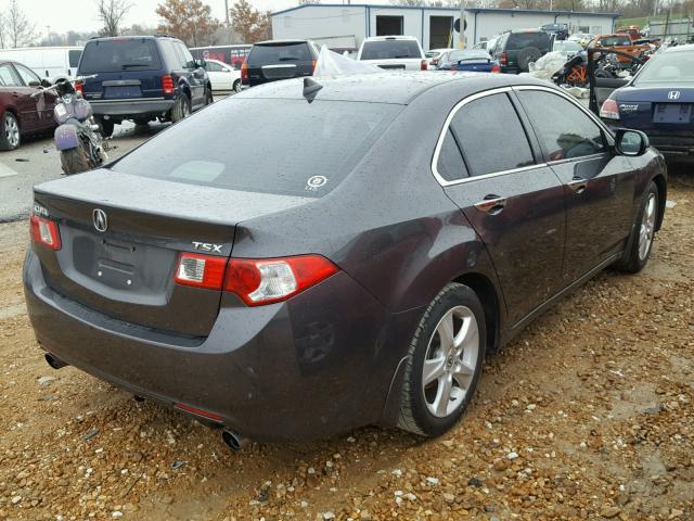 JH4CU2F66AC019126 - 2010 ACURA TSX GRAY photo 4