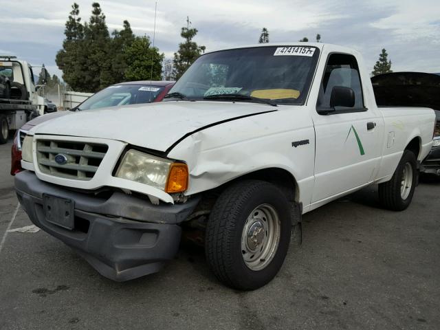 1FTYR10DX2PB59751 - 2002 FORD RANGER WHITE photo 2