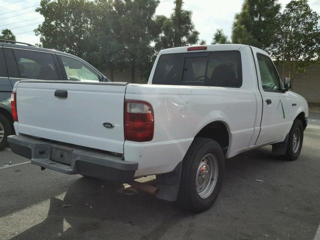 1FTYR10DX2PB59751 - 2002 FORD RANGER WHITE photo 4