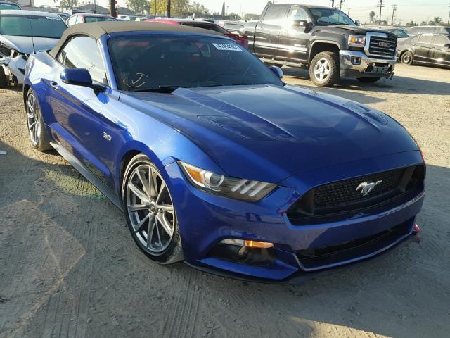 1FATP8FF8F5358189 - 2015 FORD MUSTANG GT BLUE photo 1