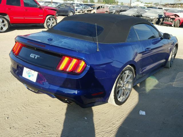 1FATP8FF8F5358189 - 2015 FORD MUSTANG GT BLUE photo 4