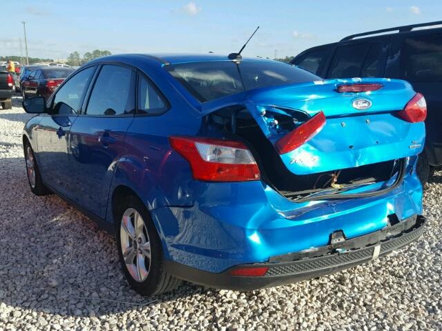 1FADP3F20DL381141 - 2013 FORD FOCUS SE BLUE photo 3