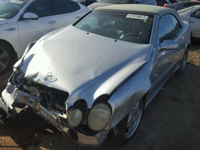 WDBLK70G11T079710 - 2001 MERCEDES-BENZ CLK 430 GRAY photo 2