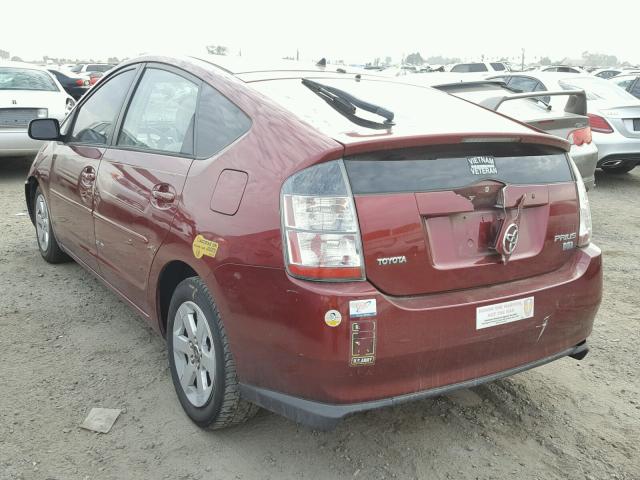 JTDKB20U757024327 - 2005 TOYOTA PRIUS BURGUNDY photo 3