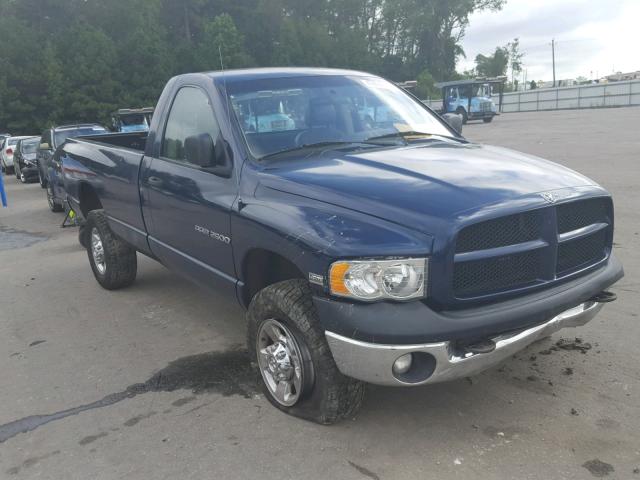 3D7KS26D35G814919 - 2005 DODGE RAM 2500 S BLUE photo 1