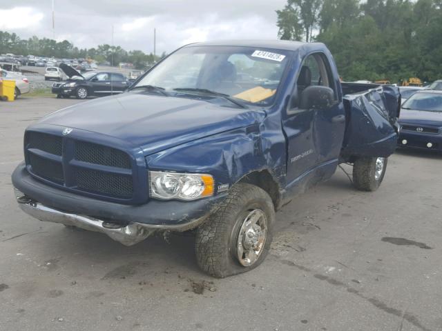 3D7KS26D35G814919 - 2005 DODGE RAM 2500 S BLUE photo 2