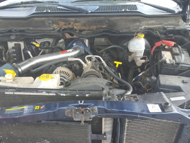 3D7KS26D35G814919 - 2005 DODGE RAM 2500 S BLUE photo 7