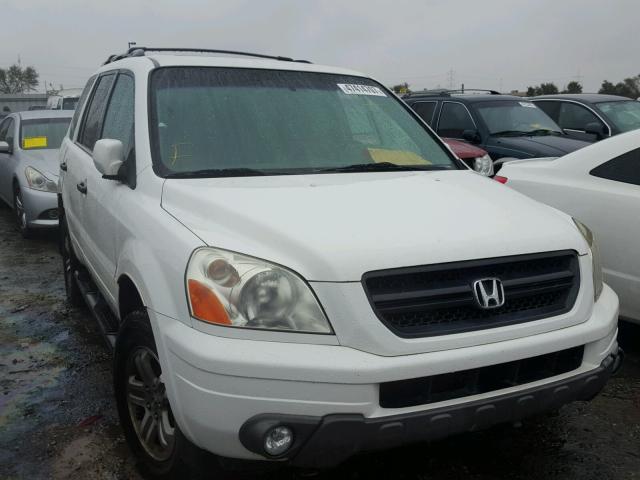 2HKYF18653H549278 - 2003 HONDA PILOT EXL WHITE photo 1