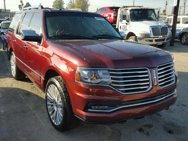 5LMJJ2HT4FEJ05947 - 2015 LINCOLN NAVIGATOR BURGUNDY photo 1