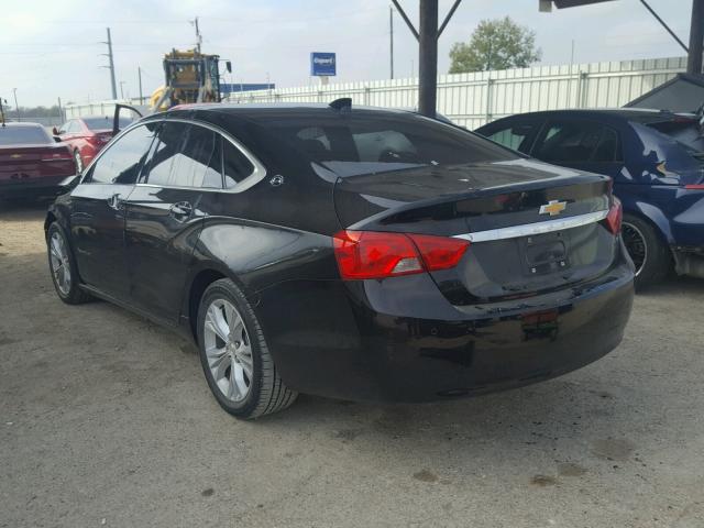 2G1115SL4F9131350 - 2015 CHEVROLET IMPALA LT BLACK photo 3