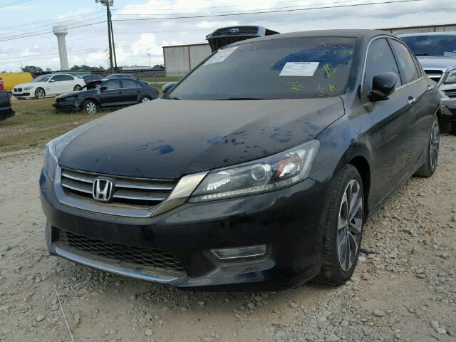 1HGCR2F56DA081170 - 2013 HONDA ACCORD BLACK photo 2