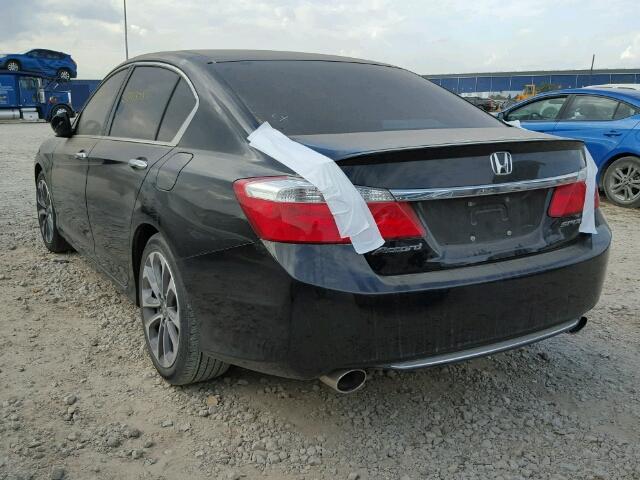 1HGCR2F56DA081170 - 2013 HONDA ACCORD BLACK photo 3