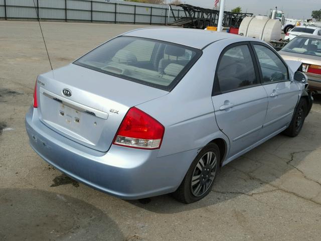 KNAFE122375411497 - 2007 KIA SPECTRA EX BLUE photo 4