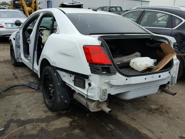 1FAHP2M85DG212826 - 2013 FORD TAURUS POL WHITE photo 3