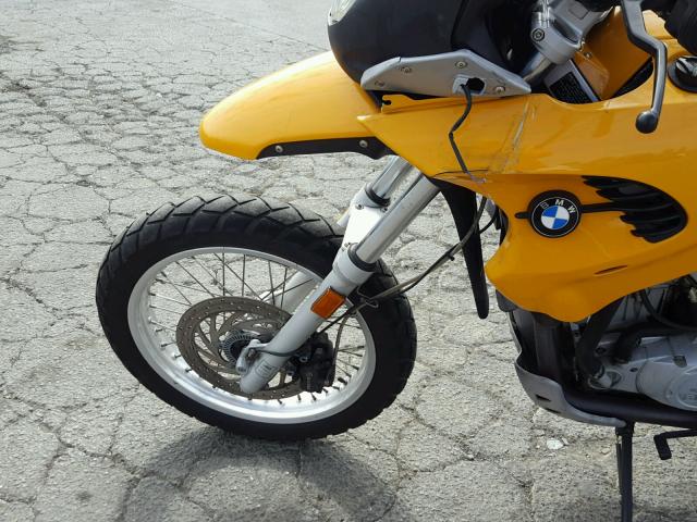 WB10182AX1ZE45750 - 2001 BMW F650 GS YELLOW photo 9