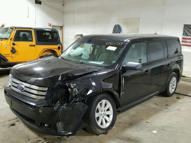 2FMGK5BC3CBD08632 - 2012 FORD FLEX SE BLACK photo 2