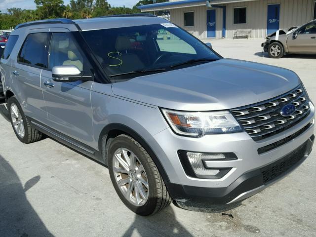 1FM5K7F85GGC50014 - 2016 FORD EXPLORER L GRAY photo 1