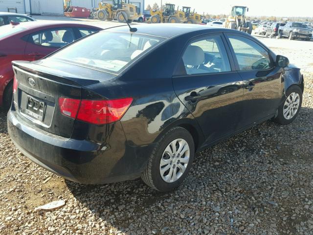 KNAFT4A25A5285045 - 2010 KIA FORTE LX BLACK photo 4