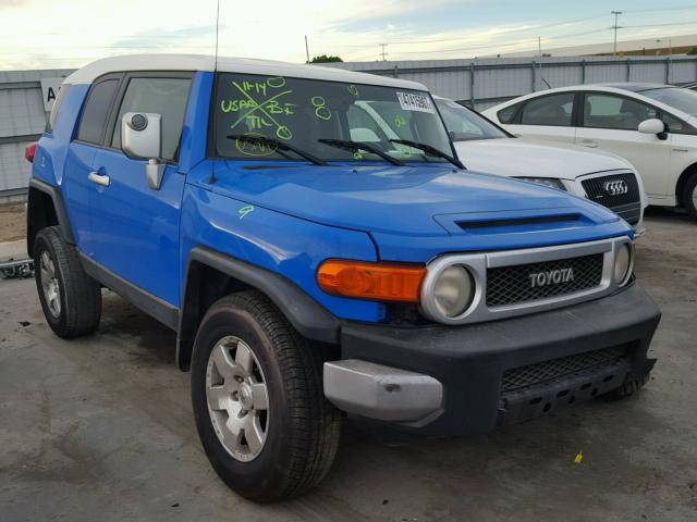 JTEBU11F270099576 - 2007 TOYOTA FJ CRUISER BLUE photo 1