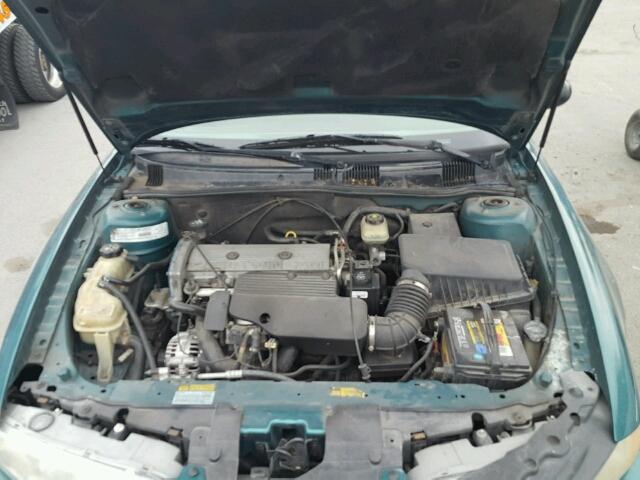 1G3NK52T7XC358760 - 1999 OLDSMOBILE ALERO GX GREEN photo 7