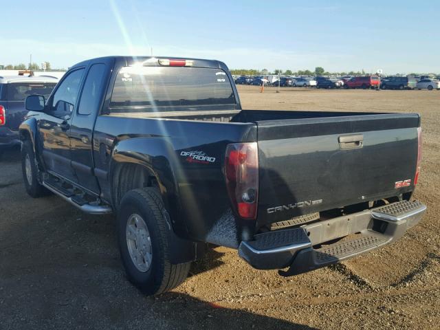 1GTDT196248108701 - 2004 GMC CANYON BLACK photo 3