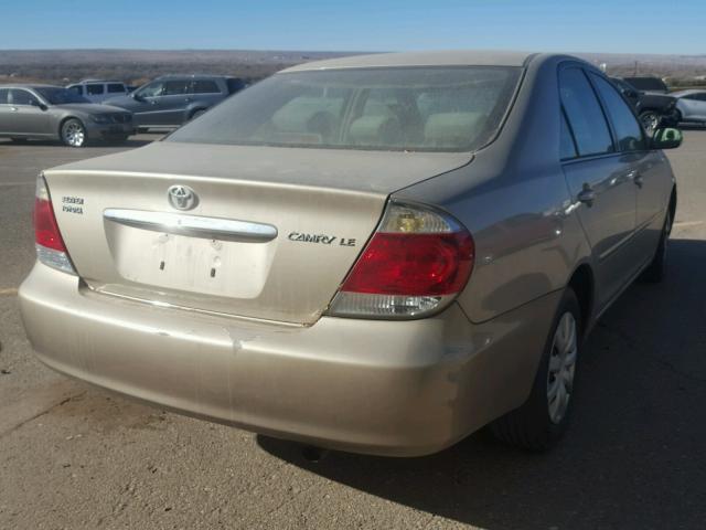 4T1BE32K55U075914 - 2005 TOYOTA CAMRY TAN photo 4