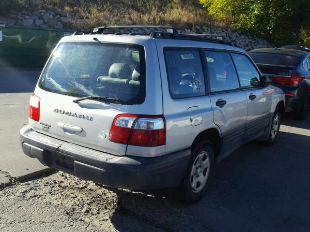 JF1SF63511G747588 - 2001 SUBARU FORESTER L SILVER photo 4