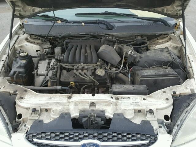 1FAFP53221A239289 - 2001 FORD TAURUS SE WHITE photo 7