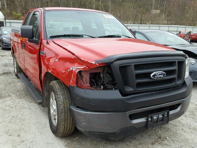 1FTRX12W77FA04788 - 2007 FORD F150 RED photo 1