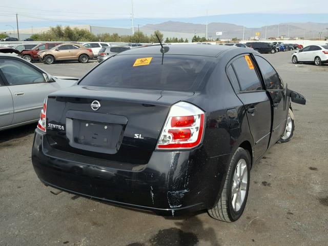 3N1AB61E78L637674 - 2008 NISSAN SENTRA 2.0 BLACK photo 4