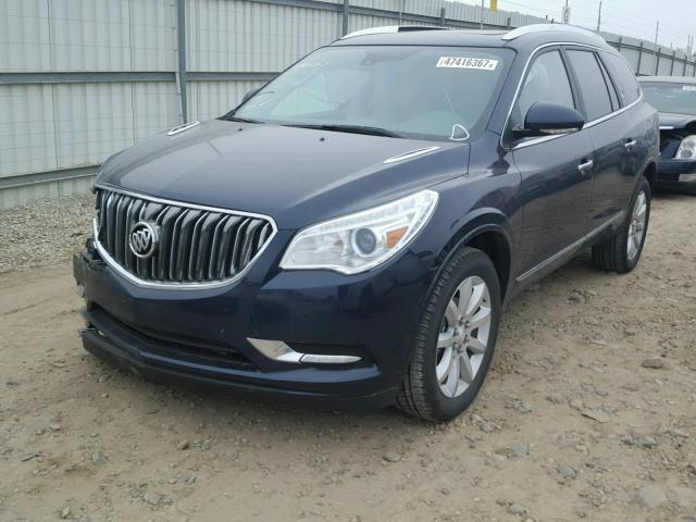 5GAKVCKD2HJ296500 - 2017 BUICK ENCLAVE BLUE photo 2
