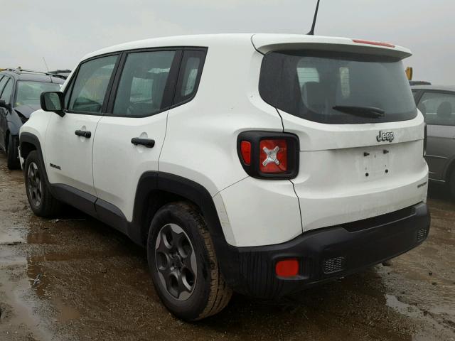 ZACCJAAT0FPB53852 - 2015 JEEP RENEGADE S 白色 照片 3