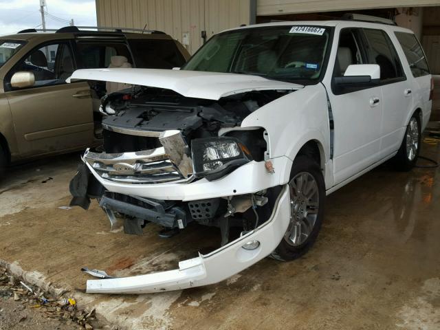 1FMJU2A55DEF11755 - 2013 FORD EXPEDITION WHITE photo 2