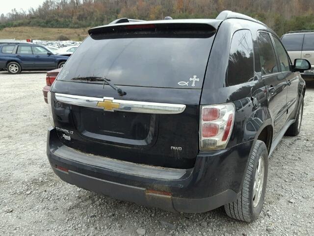 2CNDL43F186028193 - 2008 CHEVROLET EQUINOX LT BLACK photo 4