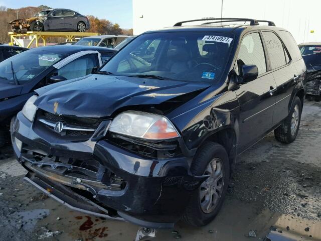 2HNYD18723H553726 - 2003 ACURA MDX TOURIN BLACK photo 2