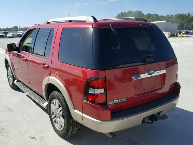 1FMEU64877UB04335 - 2007 FORD EXPLORER E RED photo 3