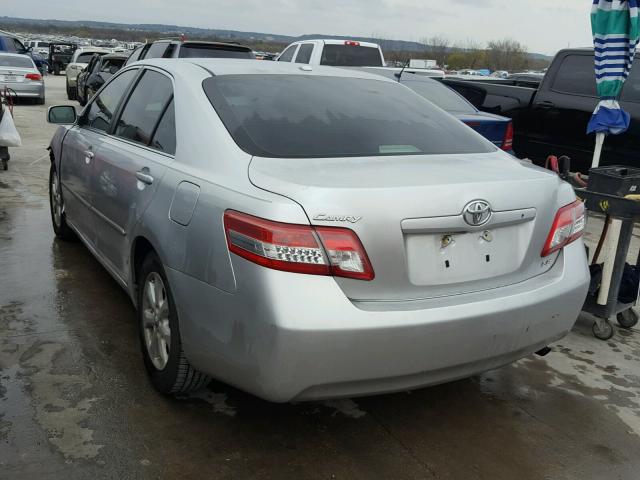 4T4BF3EK1BR144463 - 2011 TOYOTA CAMRY BASE SILVER photo 3