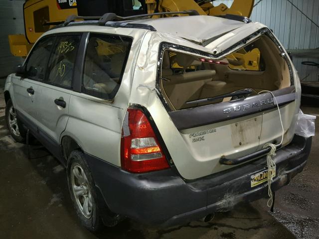 JF1SG63625H700687 - 2005 SUBARU FORESTER 2 GOLD photo 3