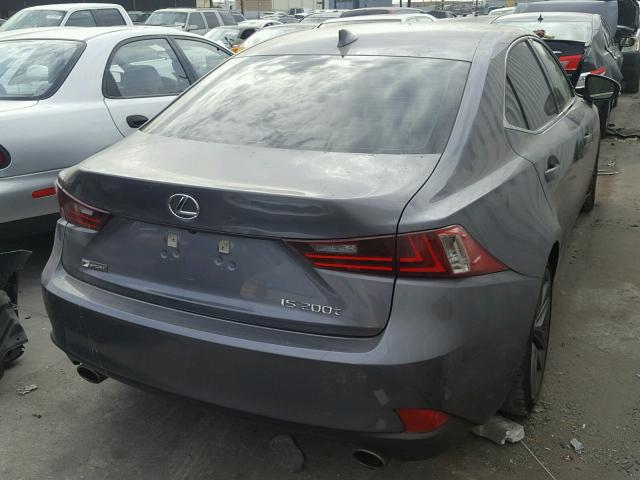 JTHBA1D21G5020356 - 2016 LEXUS IS 200T GRAY photo 4