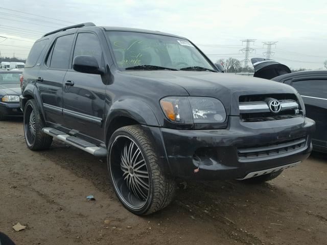 5TDBT44A45S239680 - 2005 TOYOTA SEQUOIA SR BLACK photo 1