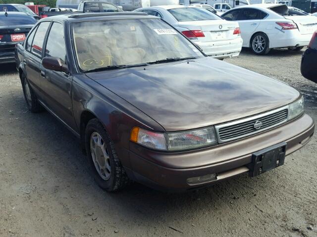 JN1HJ01PXNT612341 - 1992 NISSAN MAXIMA GXE BROWN photo 1