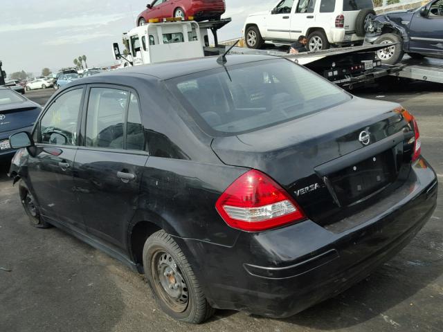 3N1CC11E89L446369 - 2009 NISSAN VERSA S BLACK photo 3